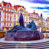 DALL·E-2022-10-22-18.06.39-photo-of-a-statue-in-prague-old-town